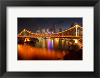 Australia, Queensland, Story Bridge, Brisbane River Fine Art Print
