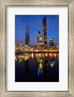 Australia, Victoria, City Skyline, Bridge, Yarra River Fine Art Print