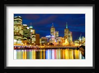 Nighttime View, Melbourne, Australia Fine Art Print