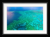 Aerial view of the Great Barrier Reef, Queensland, Australia Fine Art Print
