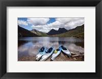 Kayaks, Cradle Mountain and Dove Lake, Western Tasmania, Australia Fine Art Print