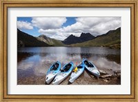 Kayaks, Cradle Mountain and Dove Lake, Western Tasmania, Australia Fine Art Print