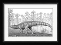 Chirotherium Roams a Prehistoric Era Landscape Fine Art Print