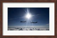 Two F-117 Nighthawk Fighters Fine Art Print