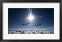 Two F-117 Nighthawk Fighters Fine Art Print