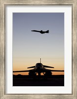 B-1B Lancer Takes Off at Sunset from Dyess Air Force Base, Texas Fine Art Print