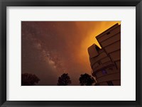 Milky Way Appears through Smoke over the McDonald Observatory Fine Art Print
