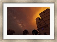 Milky Way Appears through Smoke over the McDonald Observatory Fine Art Print