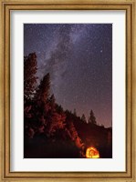 Milky Way over Mountain Tunnel in Yosemite National Park Fine Art Print