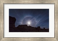 Moon Ring over Arches National Park, Utah Fine Art Print