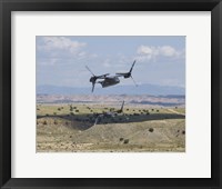 Two CV-22 Osprey's Low Level Flying over New Mexico Fine Art Print