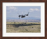 Two CV-22 Osprey's Low Level Flying over New Mexico Fine Art Print