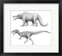 Megalosaurus Bucklandii, Past and Present Fine Art Print