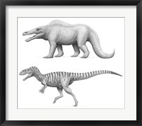 Megalosaurus Bucklandii, Past and Present Fine Art Print