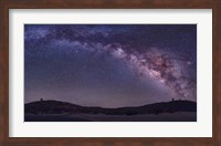 Milky Way Rises the McDonald Observatory near Fort Davis, Texas Fine Art Print