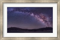 Milky Way Rises the McDonald Observatory near Fort Davis, Texas Fine Art Print