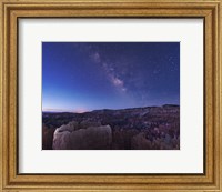 Milky Way over the Needle Rock Formations of Bryce Canyon, Utah Fine Art Print