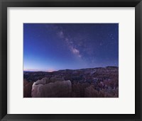 Milky Way over the Needle Rock Formations of Bryce Canyon, Utah Fine Art Print