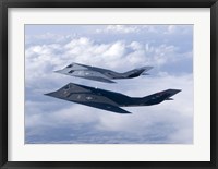 Two F-117 Nighthawk Stealth Fighters Fine Art Print