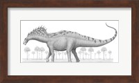 Amargasaurus Cazaui Dinosaur from the Early Cretaceous Period Fine Art Print