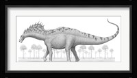 Amargasaurus Cazaui Dinosaur from the Early Cretaceous Period Fine Art Print