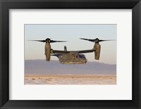 A CV-22 Osprey Flies in Helicopter Mode Fine Art Print
