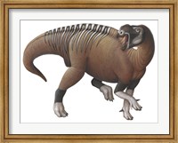 Muttaburrasaurus Dinosaur from the Early Cretaceous Period Fine Art Print