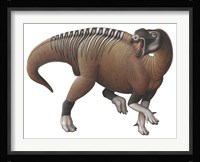 Muttaburrasaurus Dinosaur from the Early Cretaceous Period Fine Art Print