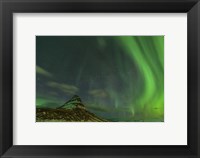 Northern Lights over Mount Kirkjufell in Iceland Fine Art Print