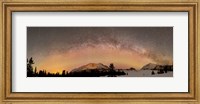 Aurora Borealis and Milky Way over Yukon, Canada Fine Art Print