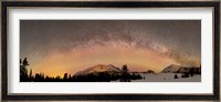 Aurora Borealis and Milky Way over Yukon, Canada Fine Art Print
