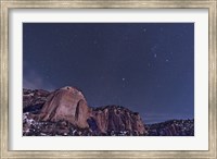 La Ventana arch with the Orion Constellation Rising Above Fine Art Print