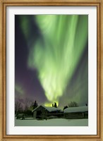 Aurora Borealis and the Big Dipper Whitehorse, Yukon, Canada Fine Art Print