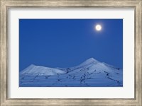 Full moon over Ogilvie Mountains Fine Art Print