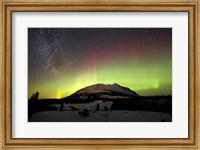Aurora Borealis and Milky Way over Carcross Desert, Canada Fine Art Print
