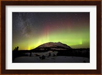 Aurora Borealis and Milky Way over Carcross Desert, Canada Fine Art Print
