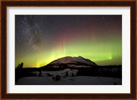 Aurora Borealis and Milky Way over Carcross Desert, Canada Fine Art Print