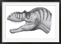 Headshot of an Albertosaurus Sarcophagus Fine Art Print