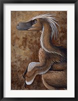 Velociraptor, a Dromaeosaurid dinosaur of the Cretaceous Period Fine Art Print