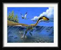 Megapnosaurus Dinosaur Goes for a Swim Fine Art Print