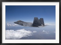 An F-22 Raptor Flies Around Southern New Mexico Fine Art Print