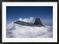 An F-22 Raptor over New Mexico Fine Art Print