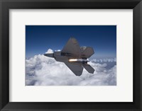 An F-22 Raptor Releases a Flare Fine Art Print