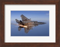 F-15 Eagle Releases a Flare Fine Art Print