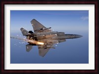 F-15 Eagle Releases a Flare Fine Art Print