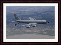 KC-135R Stratotanker in Flight over Central Oregon Fine Art Print