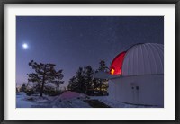 Moonlight Illuminates the Schulman Telescope on Mount Lemmon Fine Art Print