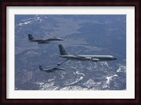 Two F-15 Eagles Refueling Fine Art Print