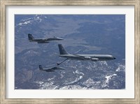 Two F-15 Eagles Refueling Fine Art Print
