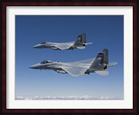 Two F-15 Eagles over Oregon Fine Art Print